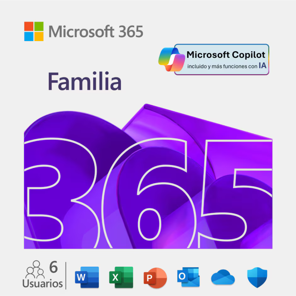 Microsoft 365 Familia 1 año Digital - MEXICO