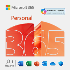 Microsoft 365 Personal 1 año Digital - MEXICO-1