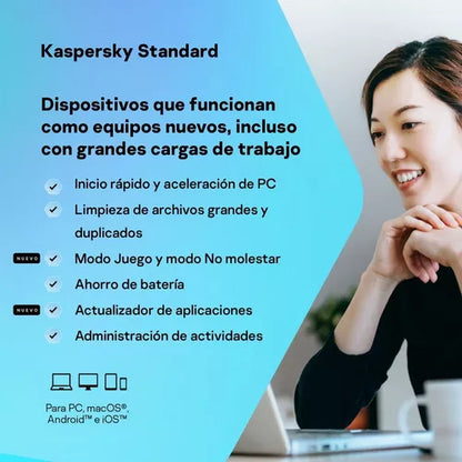 Kaspersky Standard 1 Año 1 Dispositivo Digital - MEXICO