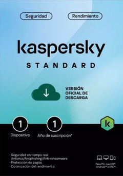Kaspersky Standard 1 Año 1 Dispositivo Digital - MEXICO-1