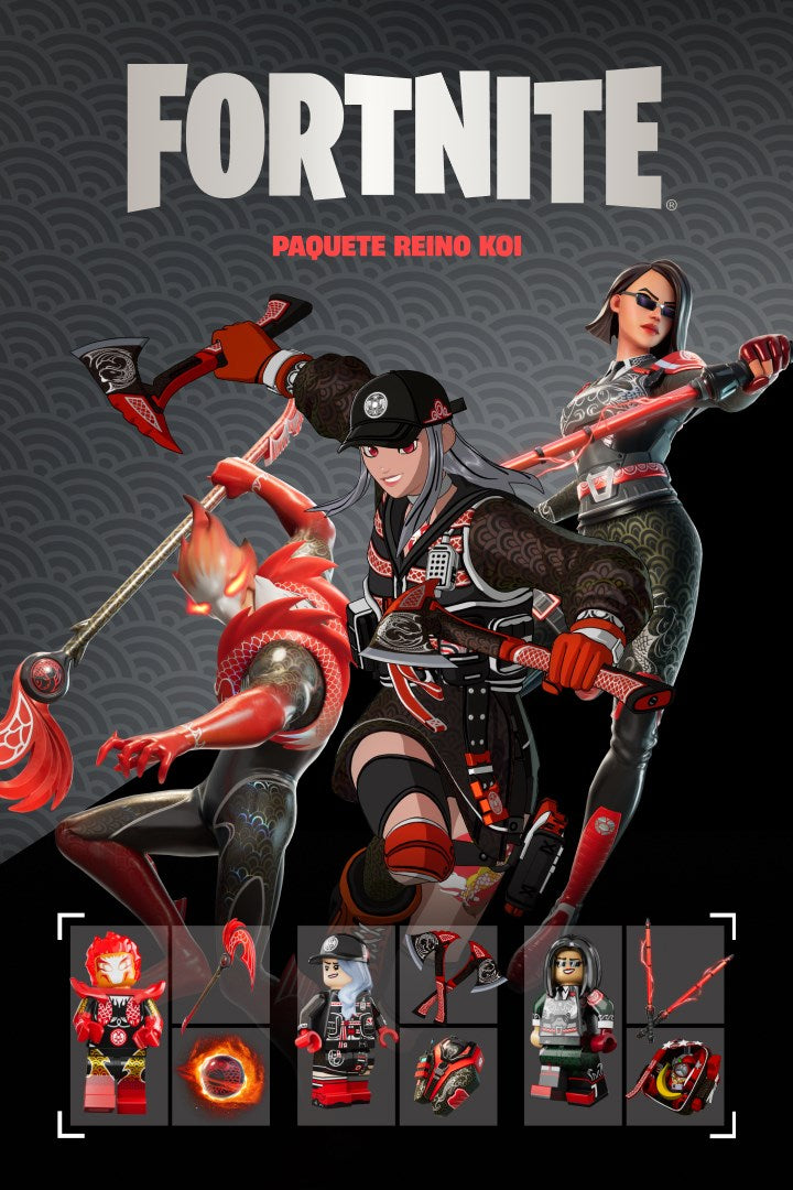 Fortnite Xbox Live Mexico Digital Koi Kingdom Pack